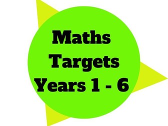 Primary School Maths Targets - Years 1 - 6