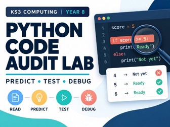 KS3 Python Debugging & Testing Lesson