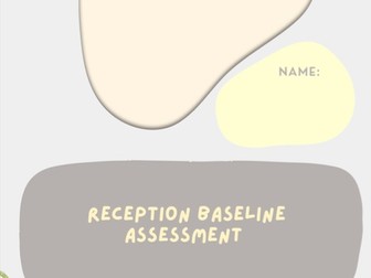 Reception baseline assessment document