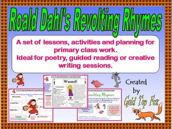 Roald Dahl's Revolting Rhymes Poetry Lessons and Activities