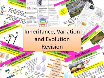 GCSE Bio Inheritance ,variation and evolution revision (New Spec)