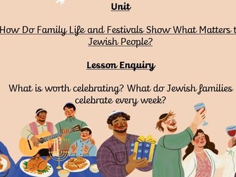 KS2 - RE Unit Planning - How Do Family Life and Festivals Show What Matters To Jewish People
