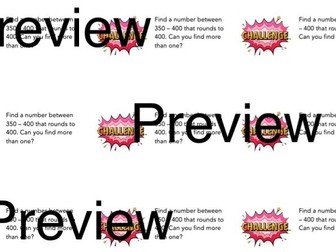 Year 3 Place Value Marking Stickers - Challenge tasks