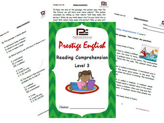 Reading Comprehension Book - Level 3