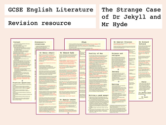 Jekyll and Hyde GCSE || Student revision notes || Grade 9
