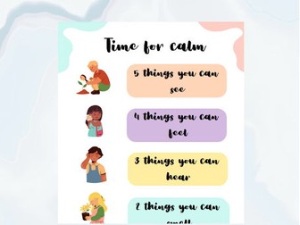 Calm Senses Strategy Poster
