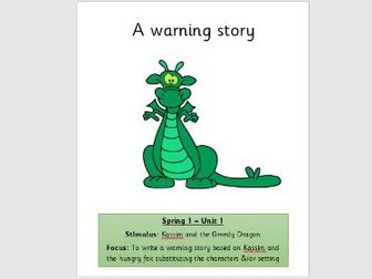 Talk For Writing - Kassim and the Greedy Dragon Year 2