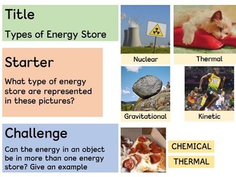 Year Seven Energy Topic