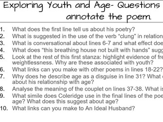 Coleridge Youth and Age