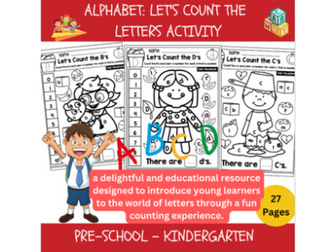 Alphabet Adventure: Let's Count the Letters Activity for Early Learners