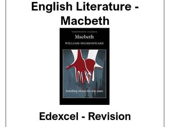 Macbeth Booklet - Edexcel