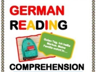 German Reading Comprehension - Pictures, Texts and Tables