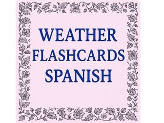 Weather Flashcards A3 – Cut, Laminate & Learn!