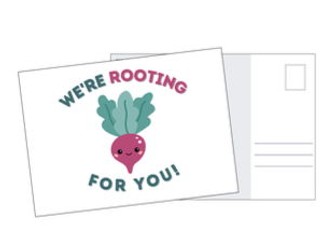 Praise Postcard - We're Rooting For You