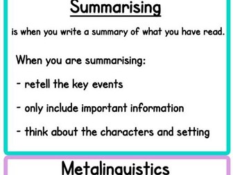 Active Literacy Comprehension Strategy Display Cards