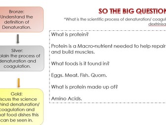 Year 9 Lesson- Denaturation Coagulation