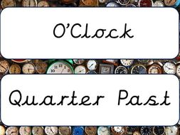 Clock Labels | Teaching Resources