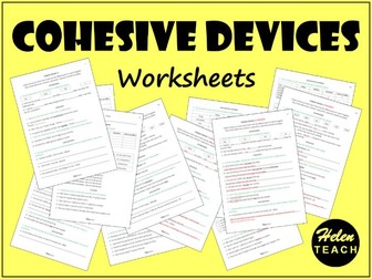 Cohesive Device Worksheets | Differentiated | With Answers