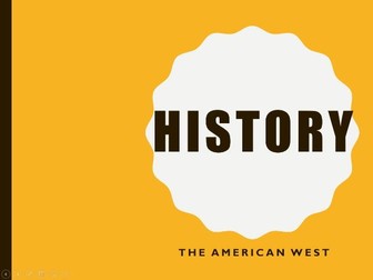 History - the American West OCR Revision PowerPoint for 2017 onwards specification