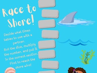 Race to Shore Times Tables Game