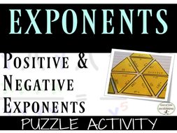 Positive and Negative Exponents Puzzle Activity
