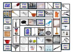 Kitchen Cookware and Utensils Board Game