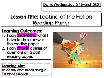 Functional Skills Entry (1 and 2) Reading Paper Practice