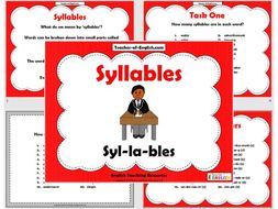 Syllables | Teaching Resources