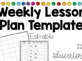 Weekly timetable planner with Four purposes dropdown statements and AoLEs