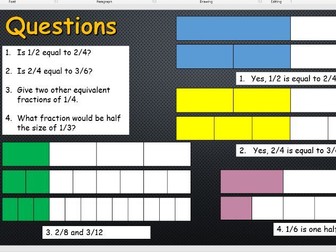 Introduction to Fractions - Equivalent Fractions KS2