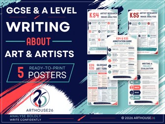 GCSE & A Level Art Writing & Analysis Bundle