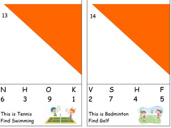 Orienteering Cards with 1 Game