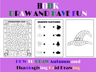 Draw and Have Fun: Autumn and Thanksgiving Grid Drawing