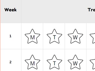Revision Star Chart for 11+