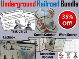 Underground Railroad Task Cards and Activities Bundle
