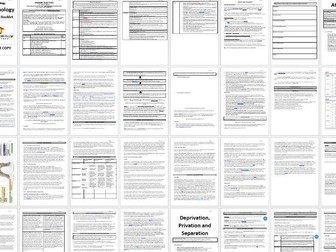 Child Psychology PEARSON EDEXCEL A Level Psychology FULL resource pack