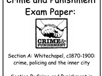 Edexcel GCSE History Crime and Punishment- Question Structure Booklet