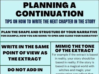 Writing a Continuation - Infographic