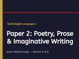 IGCSE English Language Paper 2: Walkthrough Revision