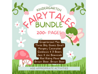 Enchanting Tales: A Fairy Tale Bundle for Kindergarten Learning
