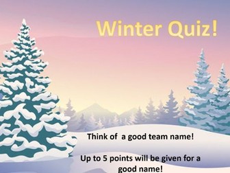 Christmas /Winter Quiz 2023