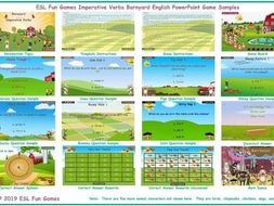 Imperative Verbs Barnyard English PowerPoint Game