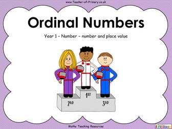 Ordinal Numbers - Year 1
