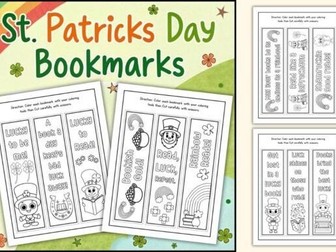 St. Patrick’s Day DIY Bookmark Craft