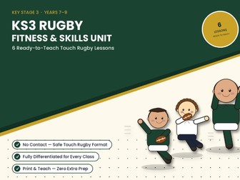 Touch Rugby scheme of work for KS2 & KS3