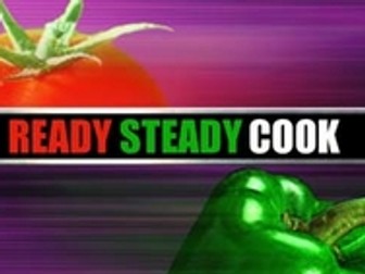 Devising non-naturalistic drama from a stimulus - 'Ready Steady Cook' themed.
