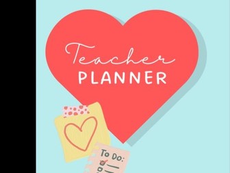 Teacher Planner - Heart