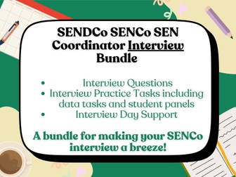Complete SENCo Interview Preparation Bundle - SENCo Interview Questions, Tasks & Answers