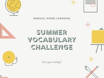 Summer Vocabulary Challenge