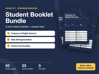 IGCSE ICT Edexcel Booklets: Digital Devices, Defragmentation, Online Communities